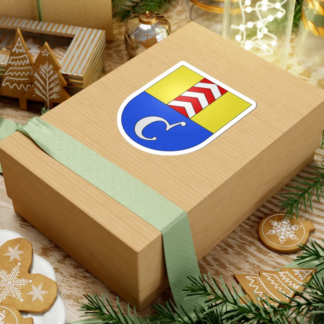 Cressier NE-coat of arms (Switzerland) (Coat of Arms) STICKER Vinyl Kiss-Cut Decal - The Sticker Space