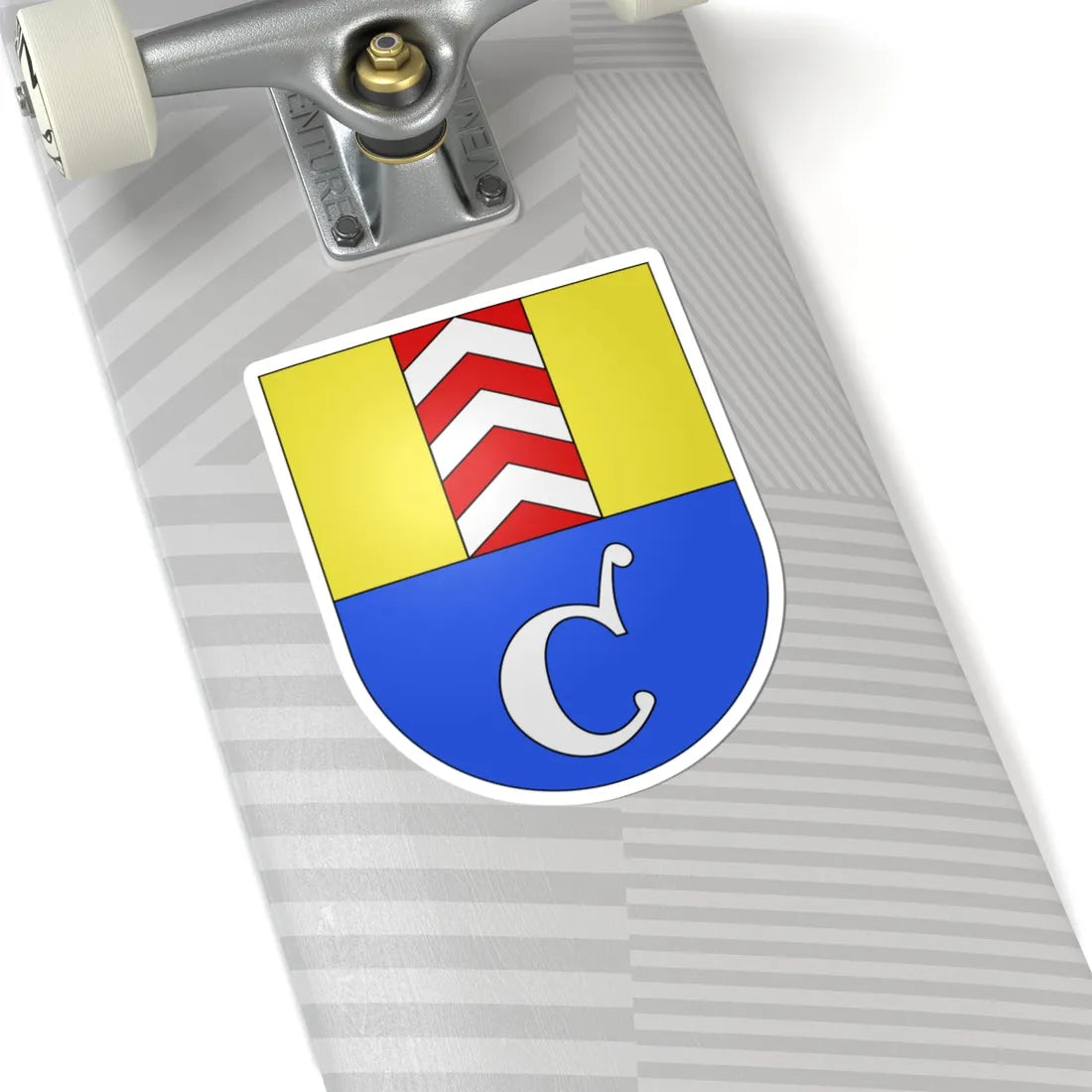 Cressier NE-coat of arms (Switzerland) (Coat of Arms) STICKER Vinyl Kiss-Cut Decal - The Sticker Space