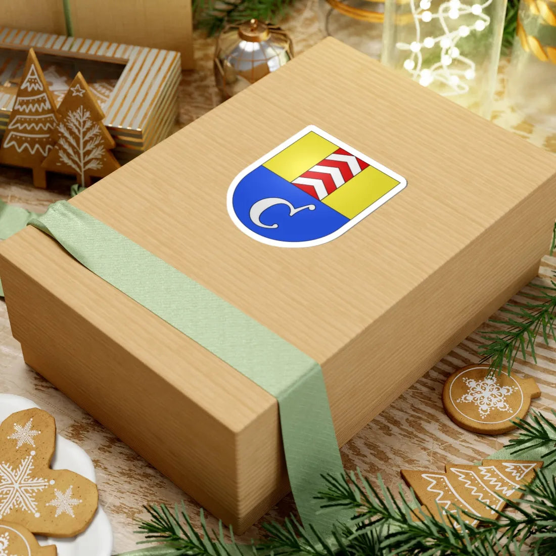 Cressier NE-coat of arms (Switzerland) (Coat of Arms) STICKER Vinyl Kiss-Cut Decal - The Sticker Space