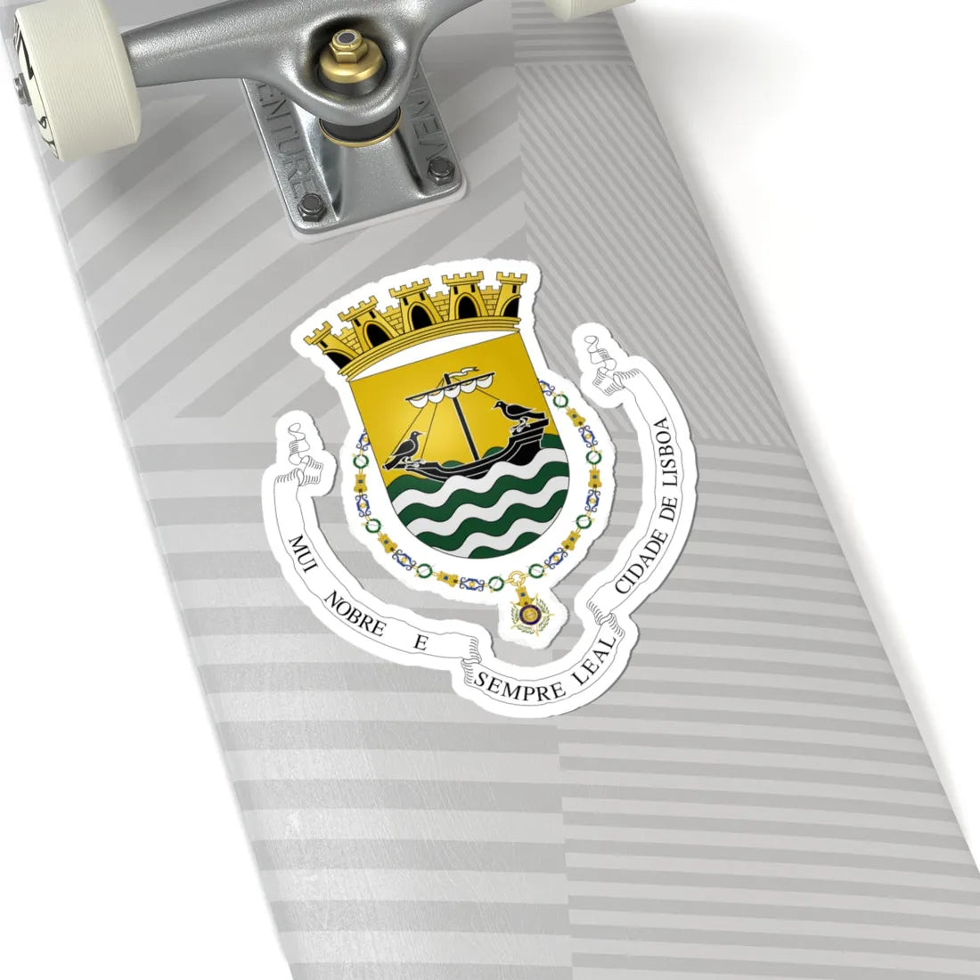 Crest of Lisboa unofficial (Coat of Arms) STICKER Vinyl Kiss-Cut Decal - The Sticker Space