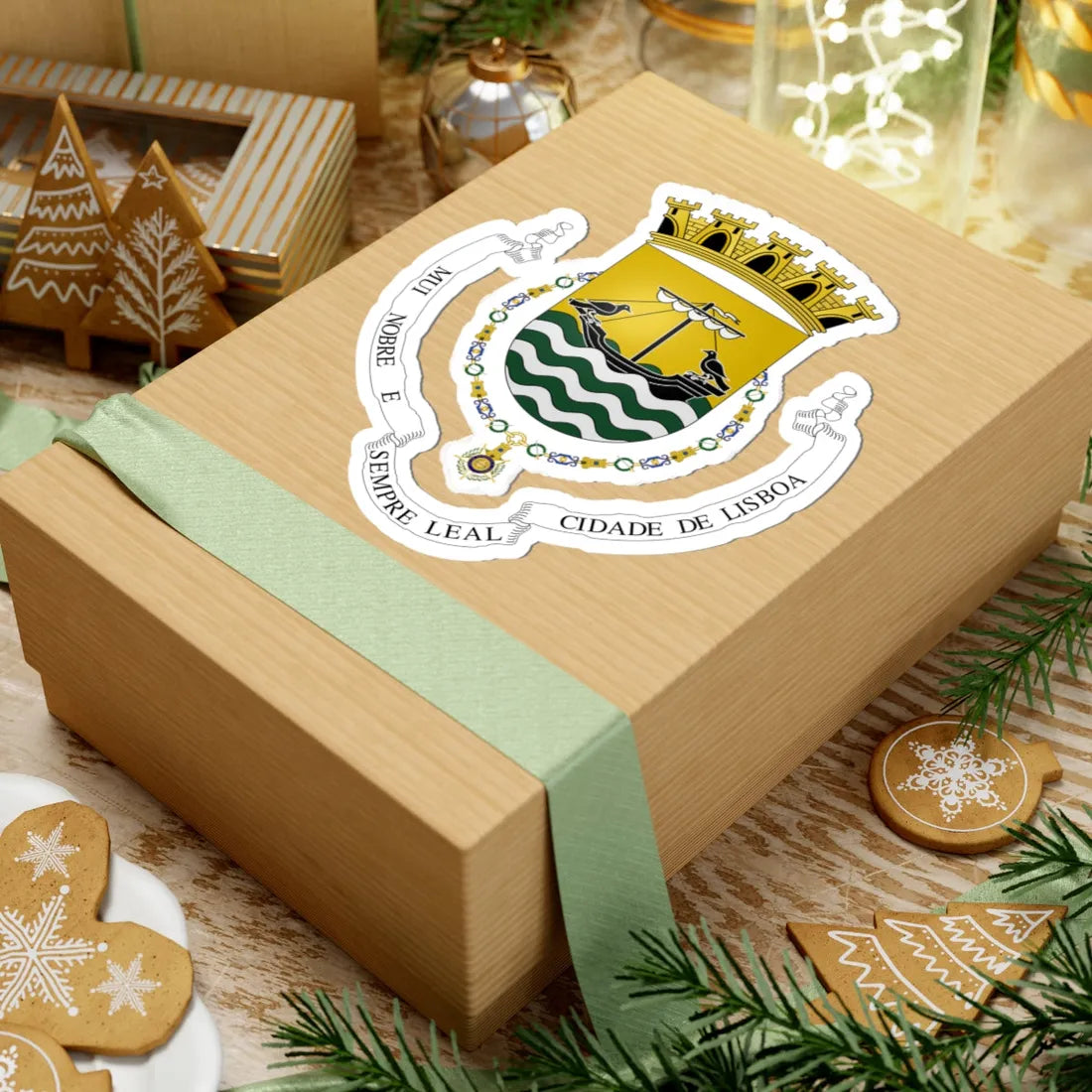 Crest of Lisboa unofficial (Coat of Arms) STICKER Vinyl Kiss-Cut Decal - The Sticker Space