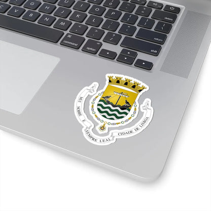 Crest of Lisboa unofficial (Portugal) (Coat of Arms) STICKER Vinyl Kiss-Cut Decal - The Sticker Space