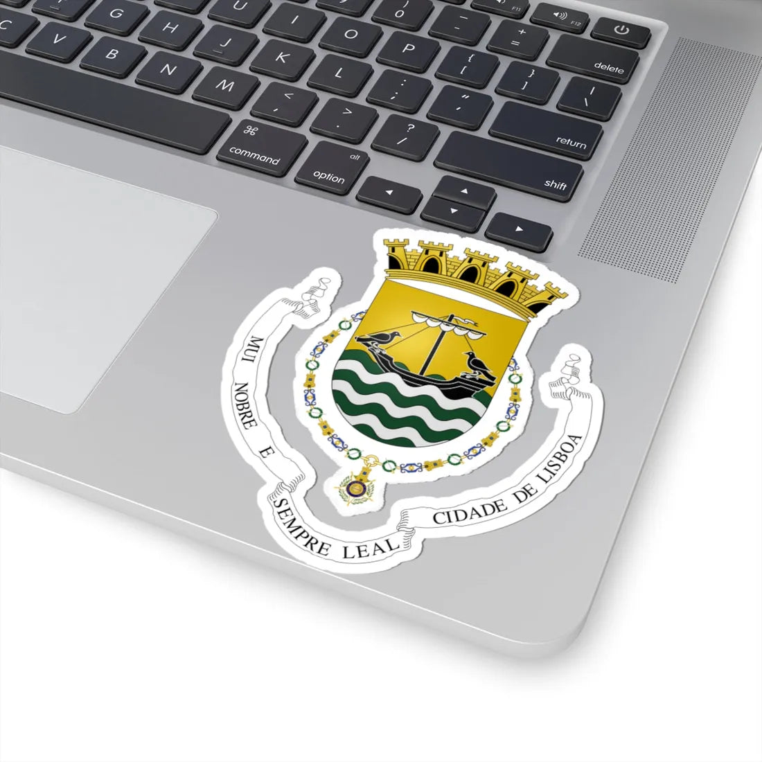Crest of Lisboa unofficial (Portugal) (Coat of Arms) STICKER Vinyl Kiss-Cut Decal - The Sticker Space
