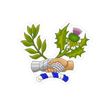 Crest of Nova Scotia (Canada) (Coat of Arms) STICKER Vinyl Kiss-Cut Decal 3 Inch White - The Sticker Space