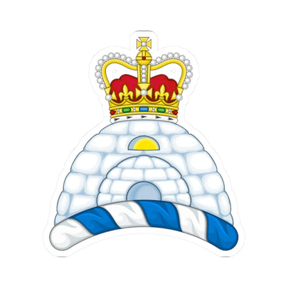 Crest of Nunavut (Canada) (Coat of Arms) STICKER Vinyl Kiss-Cut Decal 2 Inch White - The Sticker Space