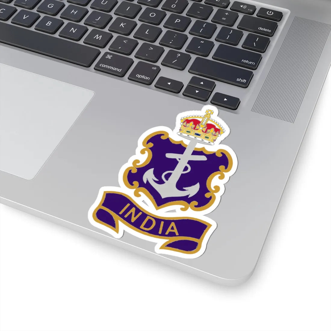 Crest of the Royal Indian Navy 1947 (India) (Coat of Arms) STICKER Vinyl Kiss-Cut Decal - The Sticker Space