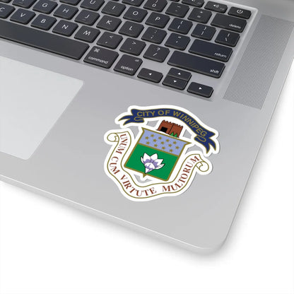 Crest of Winnipeg (Canada) (Coat of Arms) STICKER Vinyl Kiss-Cut Decal - The Sticker Space