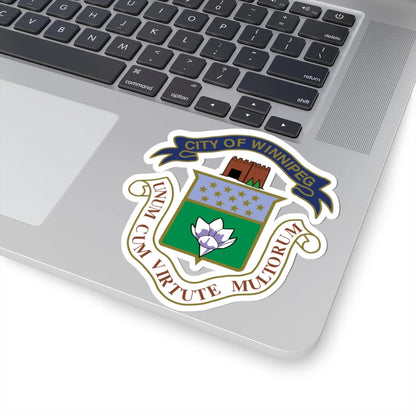 Crest of Winnipeg (Canada) (Coat of Arms) STICKER Vinyl Kiss-Cut Decal - The Sticker Space