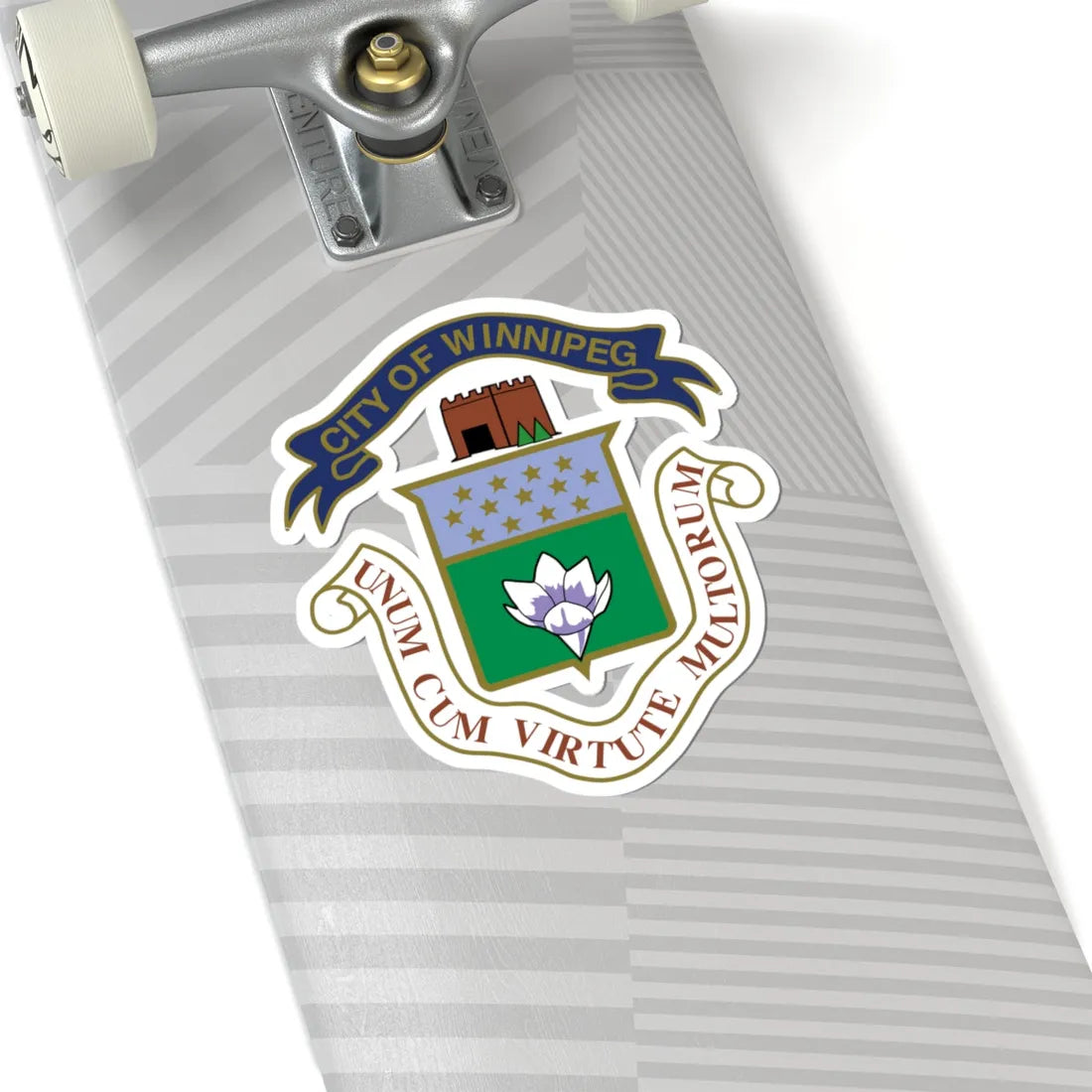 Crest of Winnipeg (Canada) (Coat of Arms) STICKER Vinyl Kiss-Cut Decal - The Sticker Space