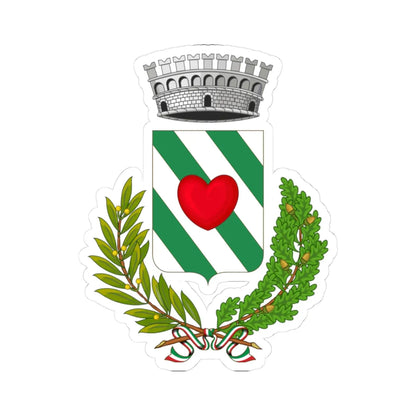 Crevacuore-Stemma (Italy) (Coat of Arms) STICKER Vinyl Kiss-Cut Decal 3 Inch White - The Sticker Space