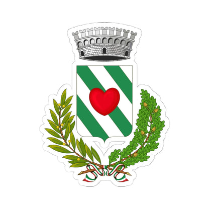 Crevacuore-Stemma (Italy) (Coat of Arms) STICKER Vinyl Kiss-Cut Decal 6 Inch White - The Sticker Space