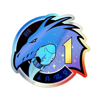 Crew-1 (SpaceX) Holographic STICKER Die-Cut Vinyl Decal 2 Inch Holographic - The Sticker Space
