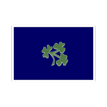 Cricket Ireland flag (Ireland) STICKER Vinyl Kiss-Cut Decal 2 Inch White - The Sticker Space