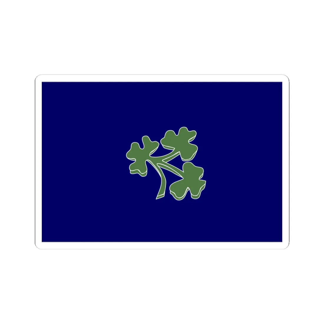 Cricket Ireland flag (Ireland) STICKER Vinyl Kiss-Cut Decal 4 Inch White - The Sticker Space