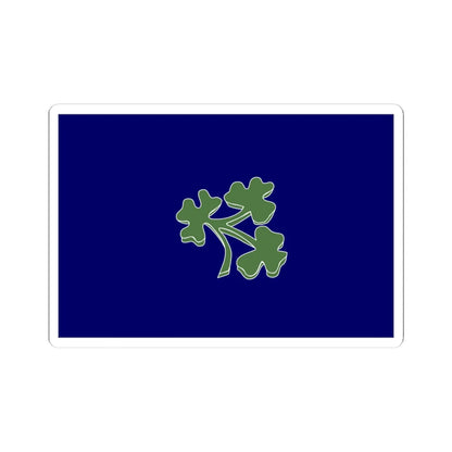 Cricket Ireland flag (Ireland) STICKER Vinyl Kiss-Cut Decal 4 Inch White - The Sticker Space