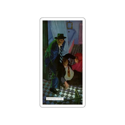 Crime at Midnight, 1955 (Magazine Illustration) STICKER Vinyl Die-Cut Decal White Die-Cut 5 Inch - The Sticker Space