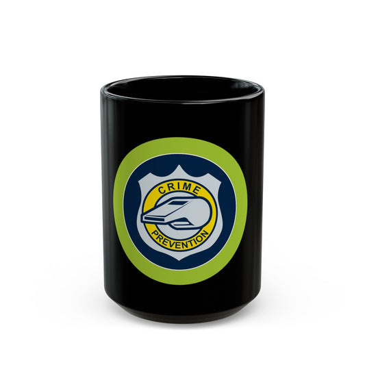 Crime Prevention (Boy Scout Merit Badge) Black Coffee Mug-15oz-The Sticker Space