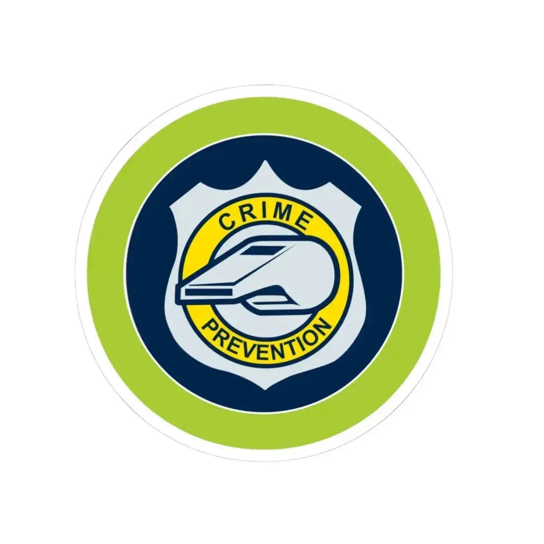 Crime Prevention (Boy Scout Merit Badge) STICKER Vinyl Kiss-Cut Decal 3 Inch White - The Sticker Space