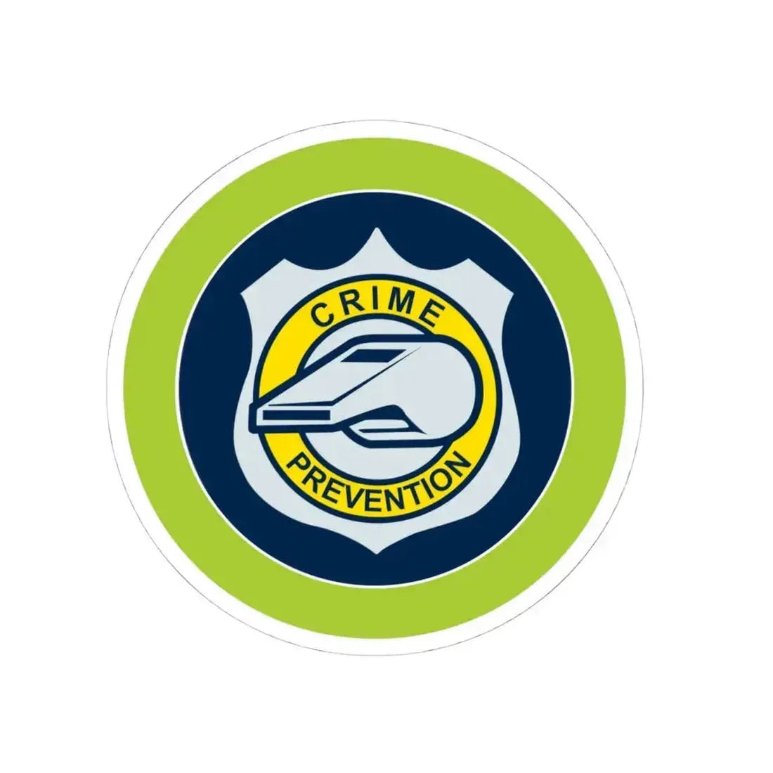 Crime Prevention (Boy Scout Merit Badge) STICKER Vinyl Kiss-Cut Decal 4 Inch White - The Sticker Space