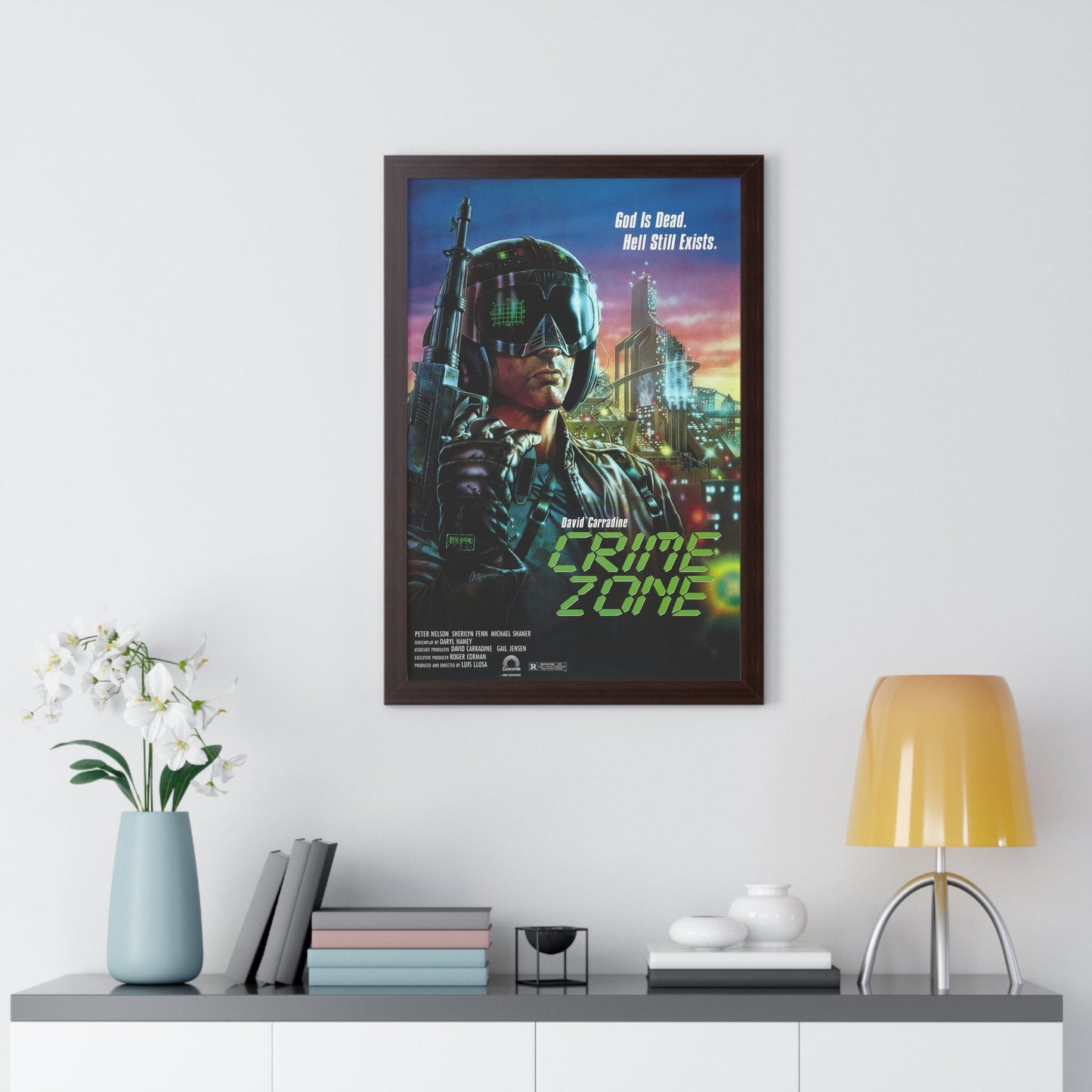 CRIME ZONE 1988 - Framed Movie Poster-The Sticker Space