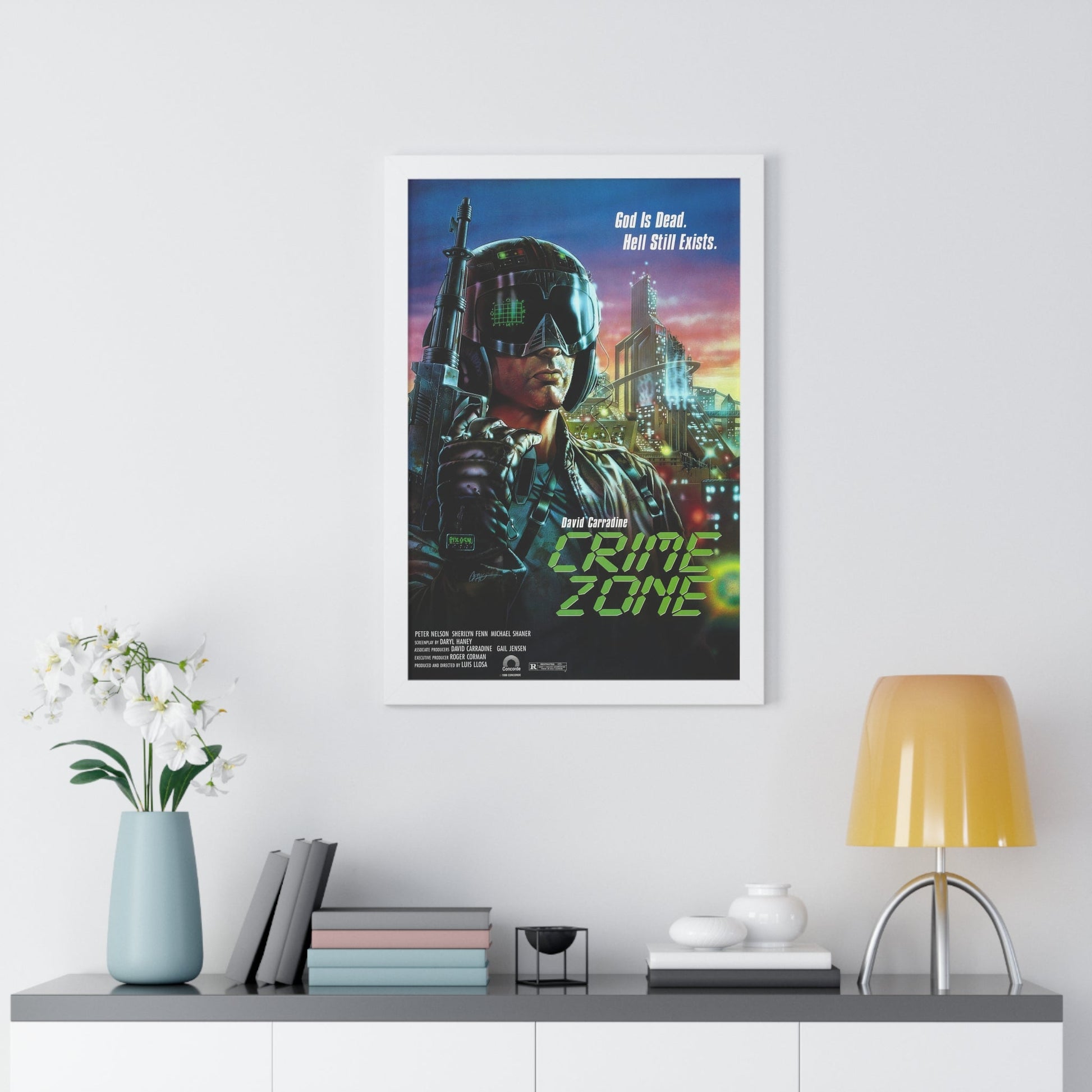 CRIME ZONE 1988 - Framed Movie Poster-The Sticker Space