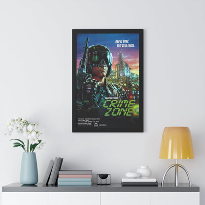 CRIME ZONE 1988 - Framed Movie Poster-The Sticker Space