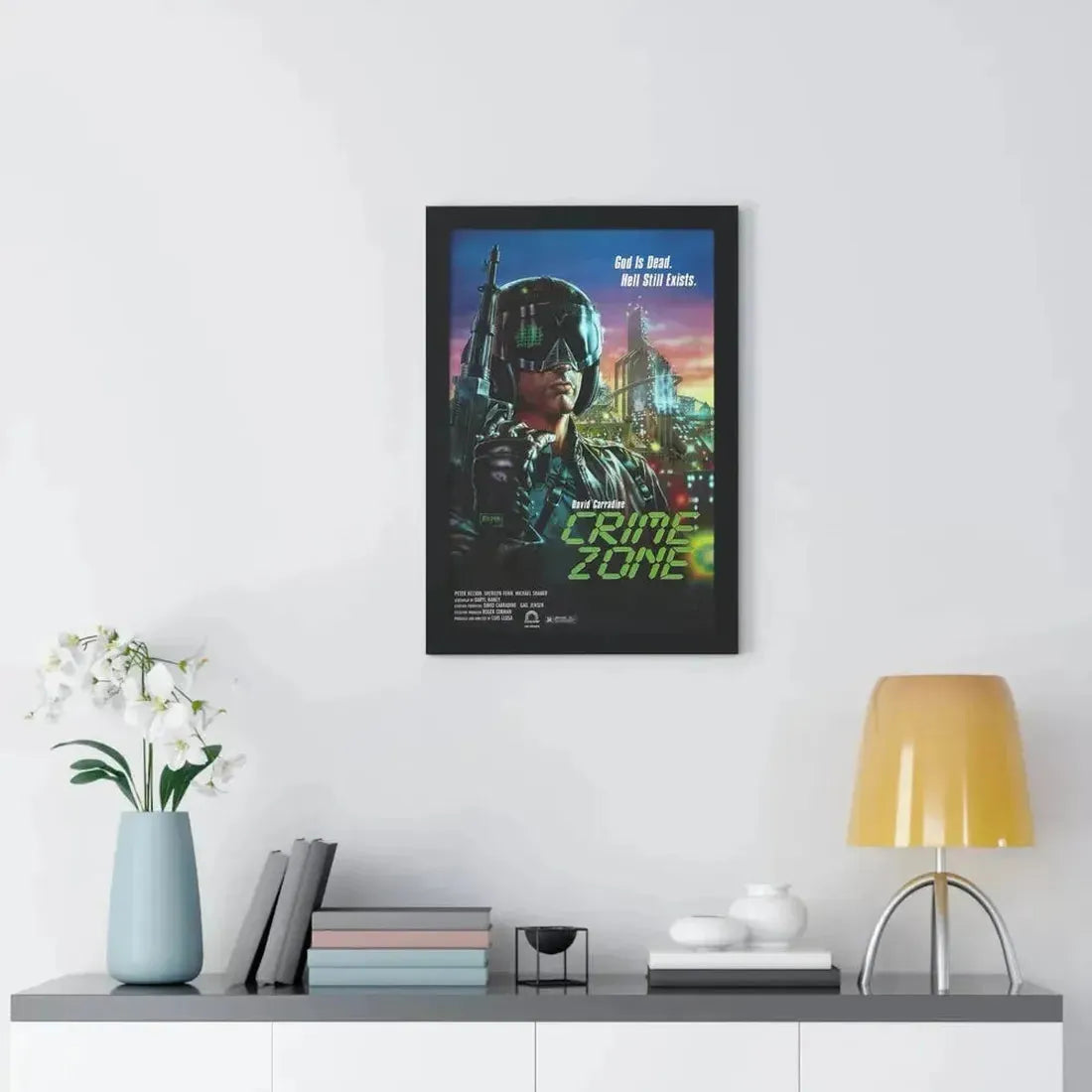 CRIME ZONE 1988 - Framed Movie Poster - The Sticker Space