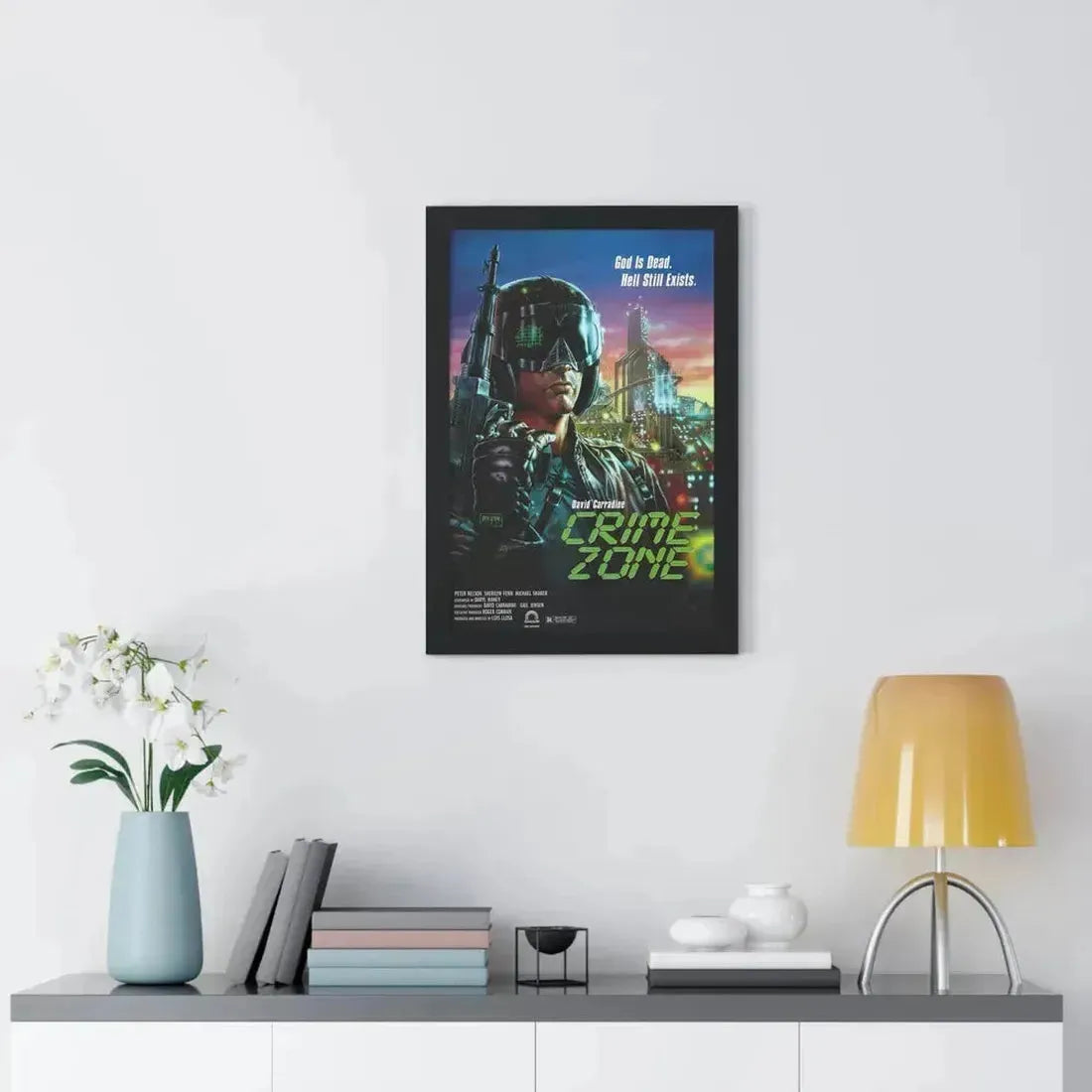 CRIME ZONE 1988 - Framed Movie Poster - The Sticker Space
