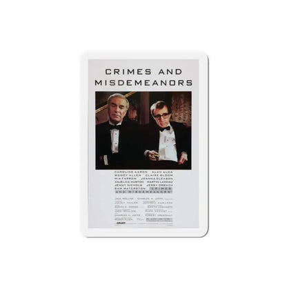 Crimes and Misdemeanors 1989 Movie Poster Refrigerator Magnet - The Sticker Space