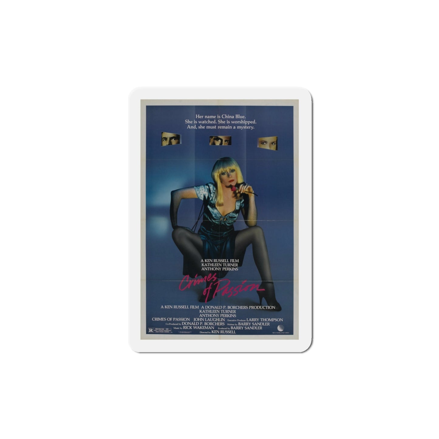 Crimes of Passion 1984 Movie Poster Die-Cut Magnet-4" x 4"-The Sticker Space