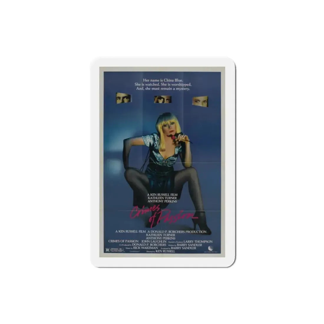 Crimes of Passion 1984 Movie Poster Refrigerator Magnet 2 Inch - The Sticker Space