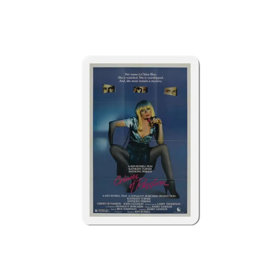 Crimes of Passion 1984 Movie Poster Refrigerator Magnet 4 Inch - The Sticker Space