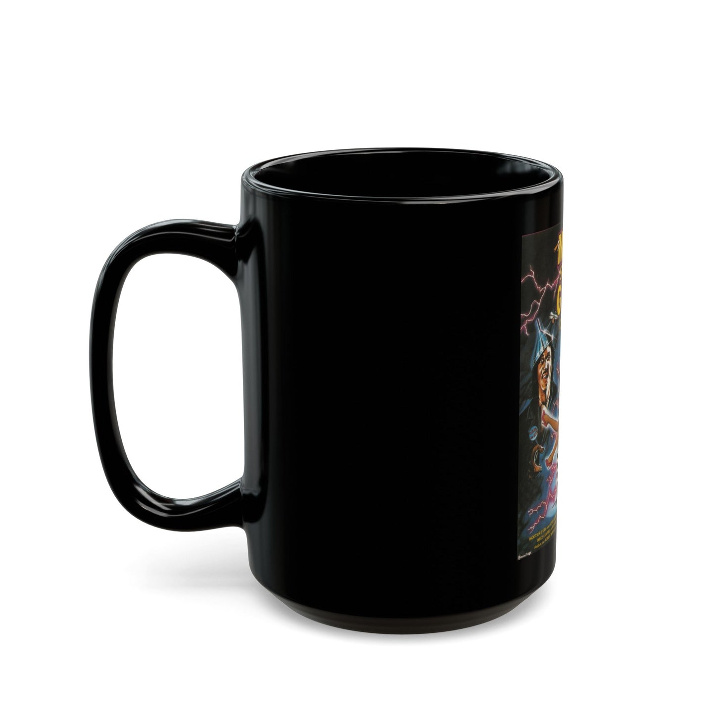 CRIMEWAVE 1985 Movie Poster - Black Coffee Mug-The Sticker Space