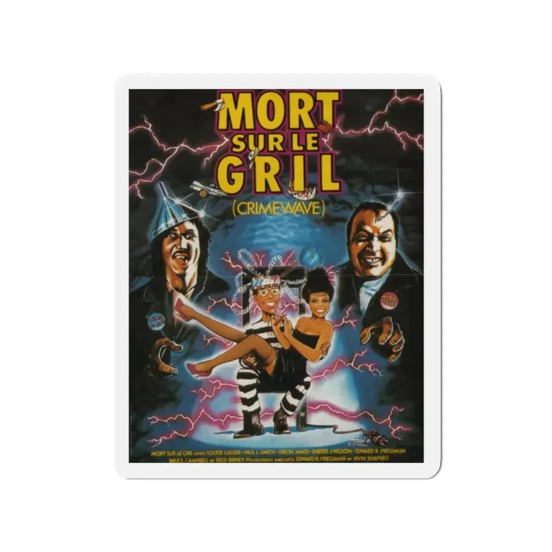 CRIMEWAVE 1985 Movie Poster - Refrigerator Magnet 2 Inch - The Sticker Space