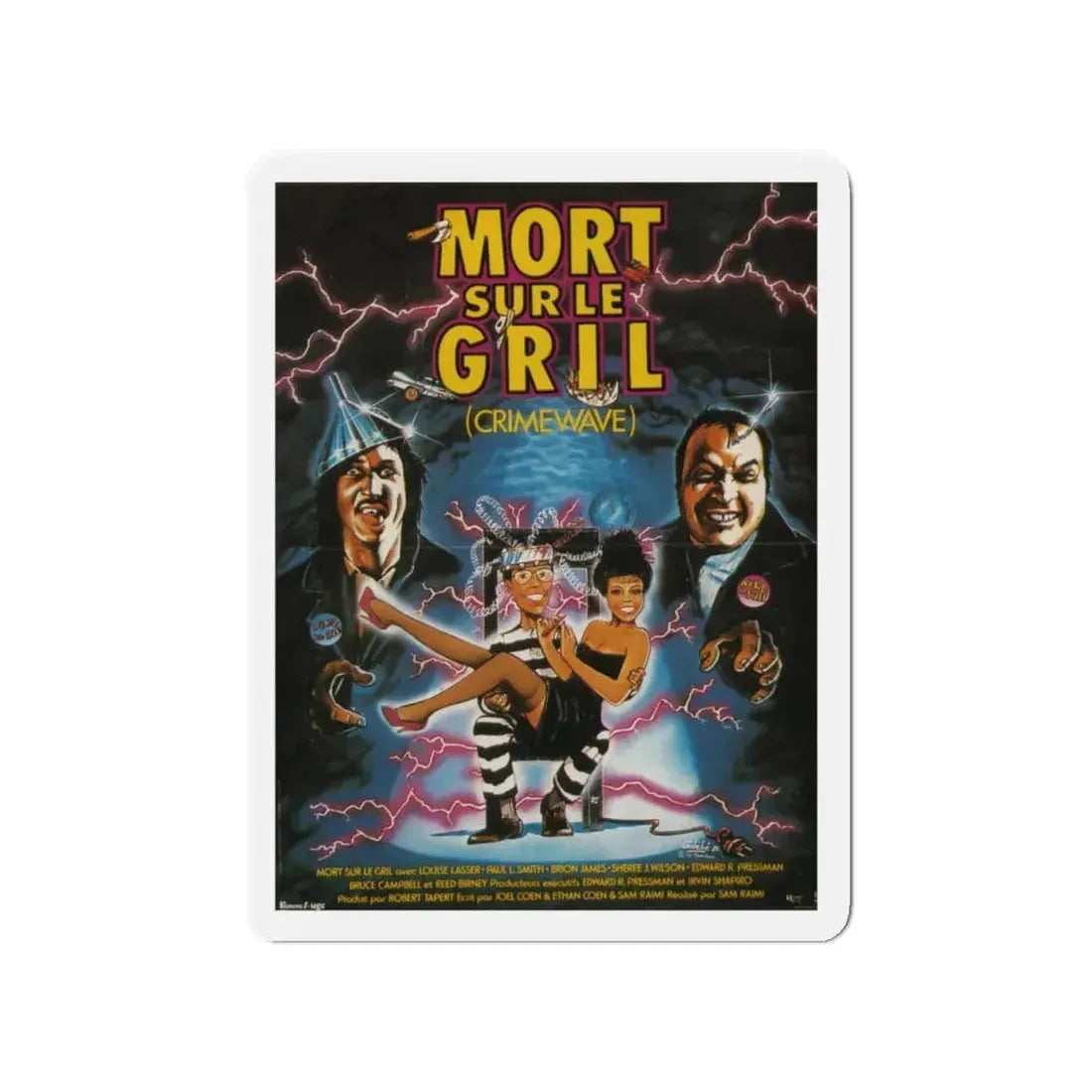 CRIMEWAVE 1985 Movie Poster - Refrigerator Magnet 4 Inch - The Sticker Space
