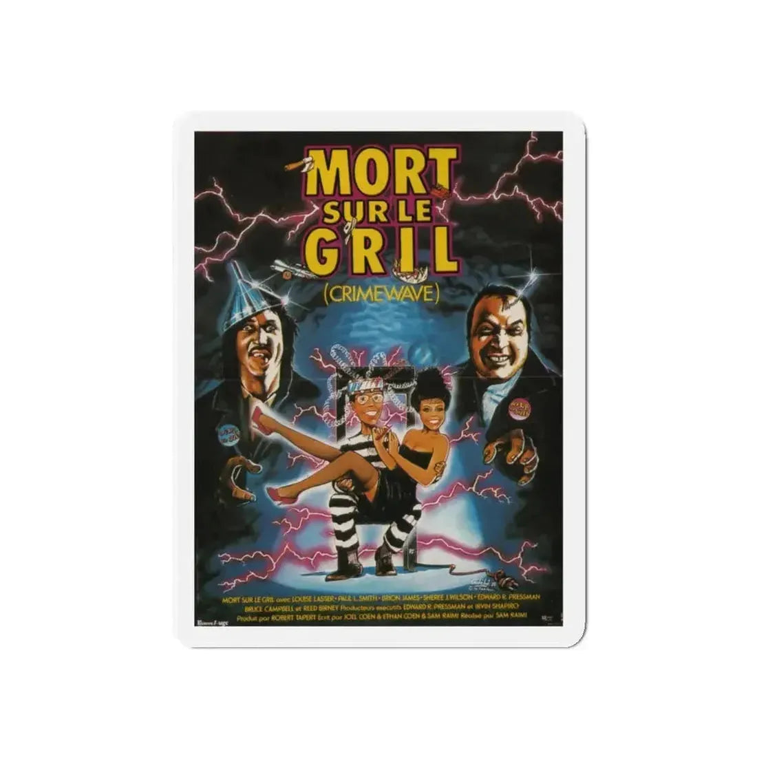 CRIMEWAVE 1985 Movie Poster - Refrigerator Magnet - The Sticker Space