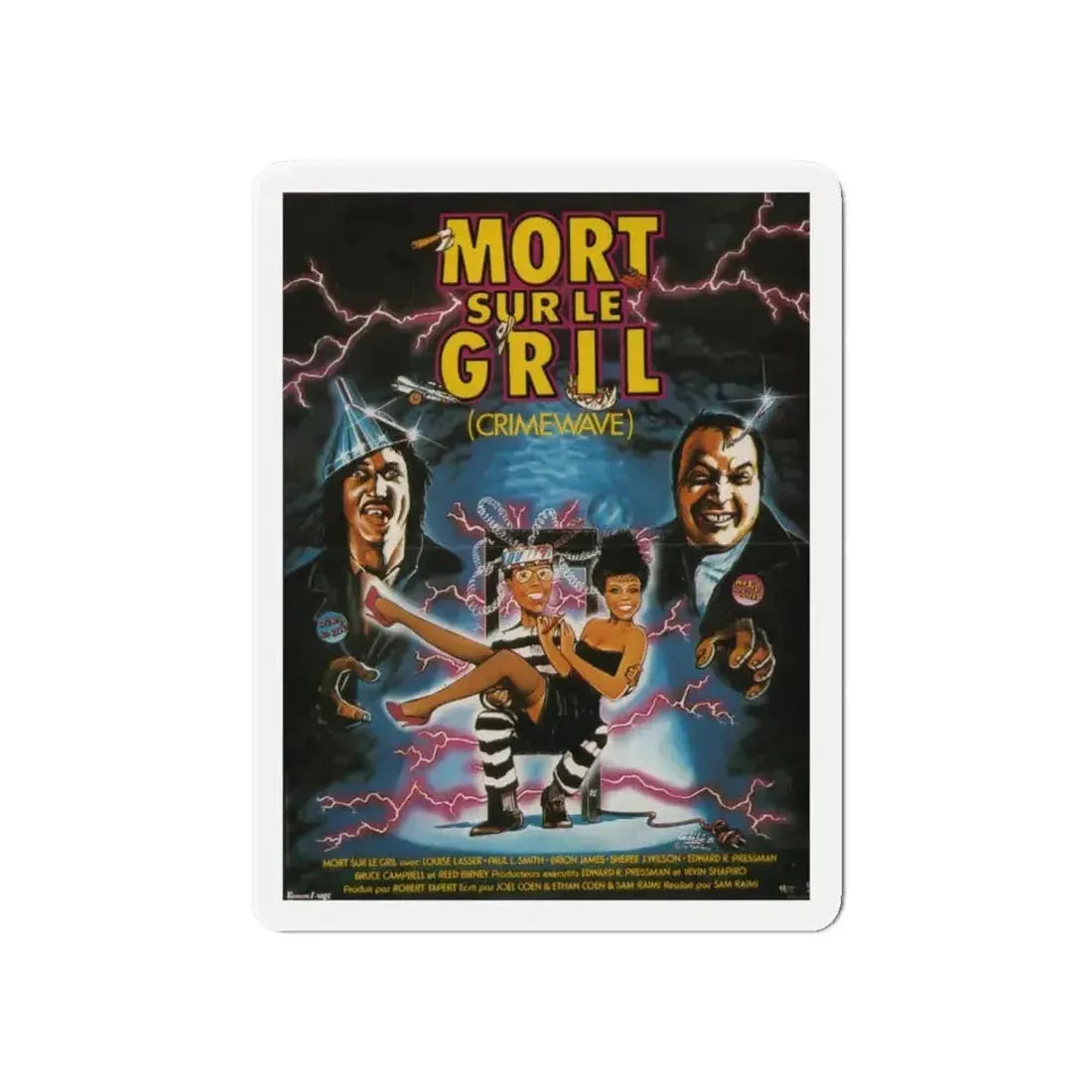 CRIMEWAVE 1985 Movie Poster - Refrigerator Magnet - The Sticker Space