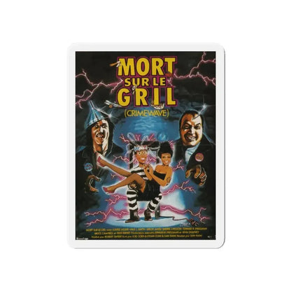 CRIMEWAVE 1985 Movie Poster - Refrigerator Magnet - The Sticker Space