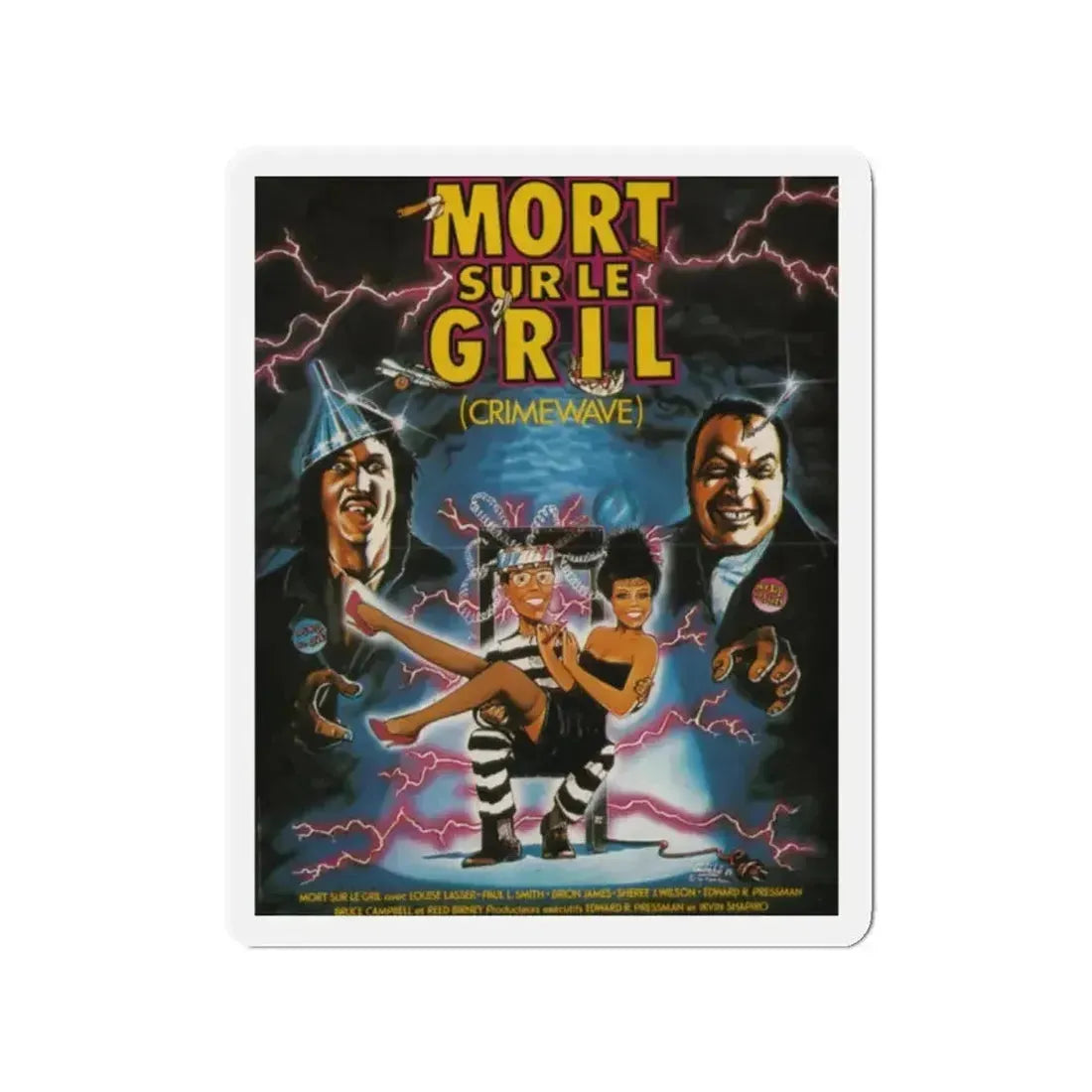 CRIMEWAVE 1985 Movie Poster - Refrigerator Magnet - The Sticker Space