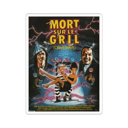 CRIMEWAVE 1985 Movie Poster - STICKER Vinyl Kiss-Cut Decal 4 Inch White - The Sticker Space