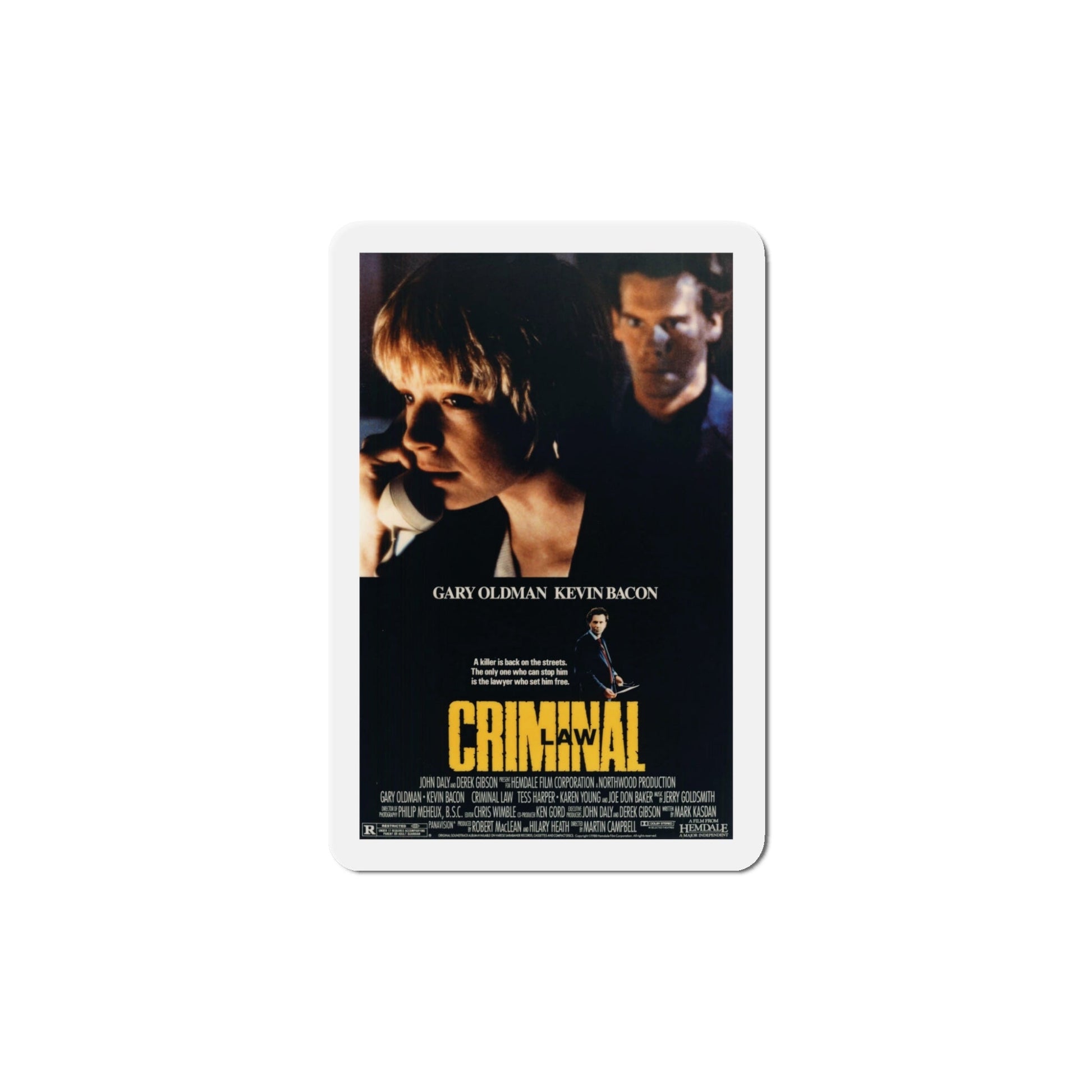 Criminal Law 1989 Movie Poster Die-Cut Magnet-The Sticker Space