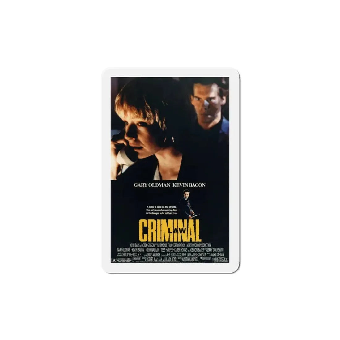 Criminal Law 1989 Movie Poster Refrigerator Magnet 4 Inch - The Sticker Space