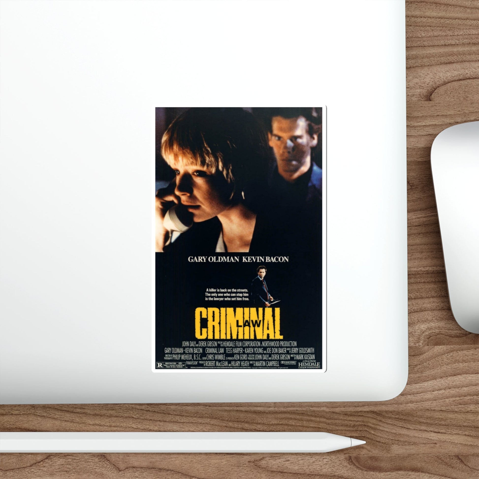 Criminal Law 1989 Movie Poster STICKER Vinyl Die-Cut Decal-The Sticker Space