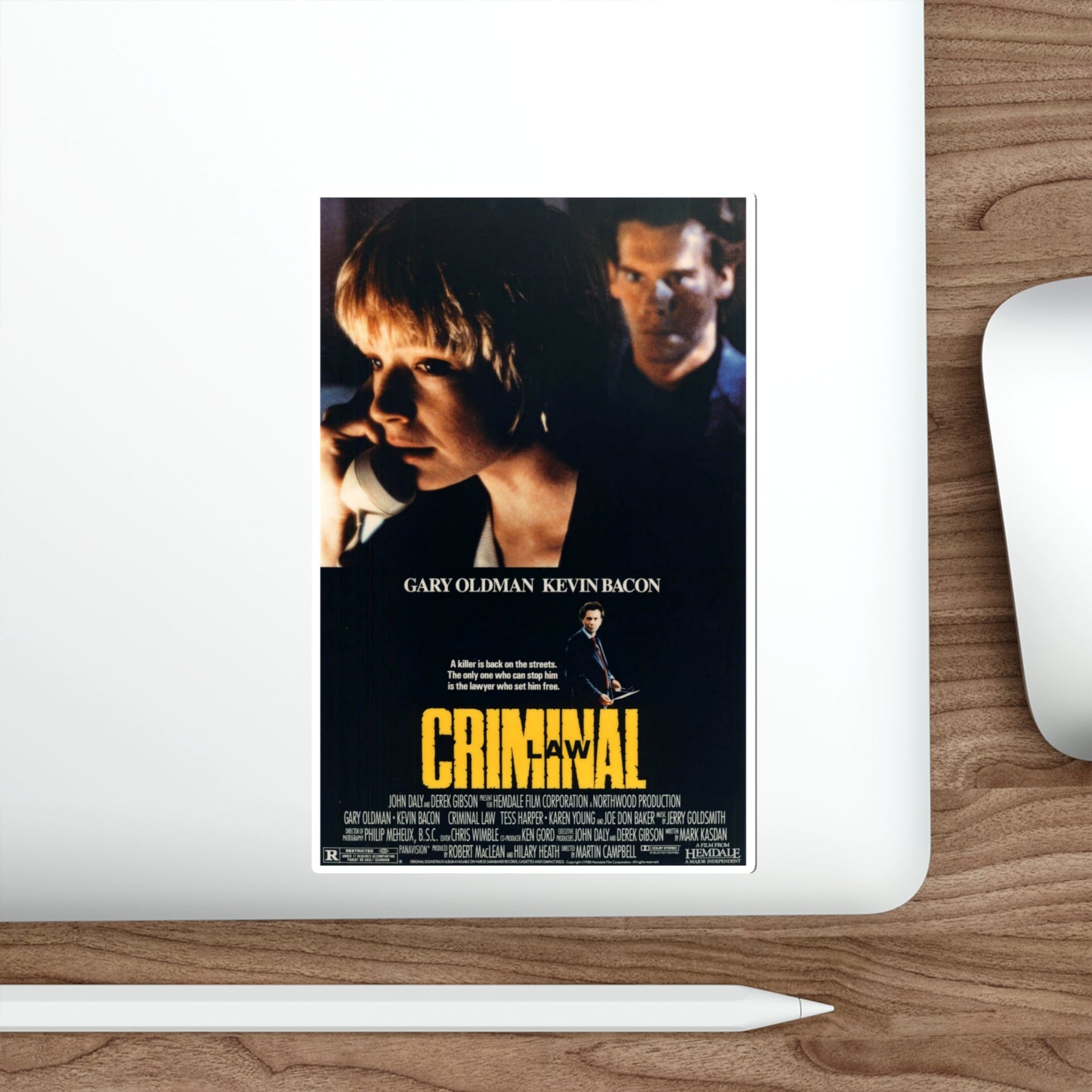 Criminal Law 1989 Movie Poster STICKER Vinyl Die-Cut Decal-The Sticker Space