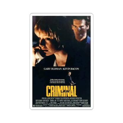 Criminal Law 1989 Movie Poster - STICKER Vinyl Kiss-Cut Decal 2 Inch White - The Sticker Space