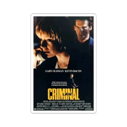 Criminal Law 1989 Movie Poster - STICKER Vinyl Kiss-Cut Decal 3 Inch White - The Sticker Space