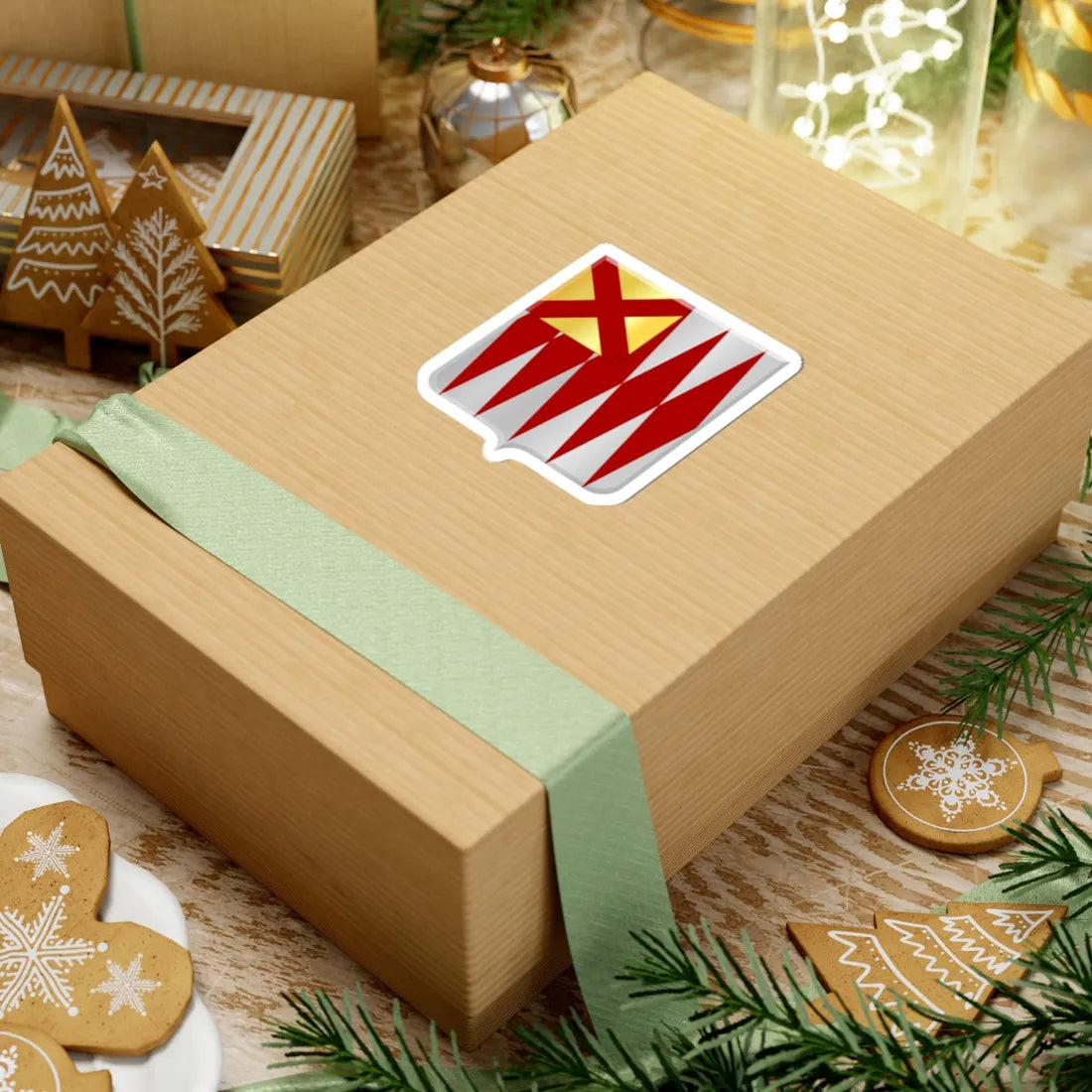 Crisnee wapen (Belgium) (Coat of Arms) STICKER Vinyl Kiss-Cut Decal - The Sticker Space