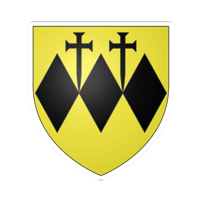 Crispi Coat of Arms (Italy) (Coat of Arms) STICKER Vinyl Kiss-Cut Decal 2 Inch White - The Sticker Space