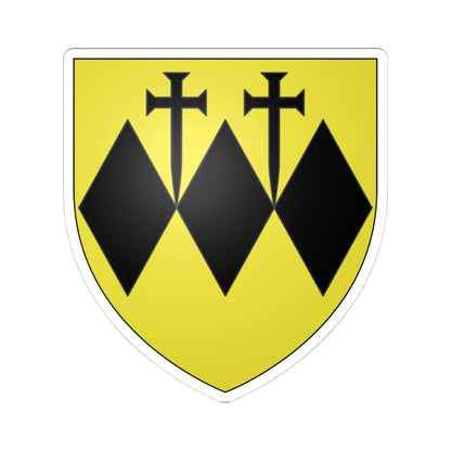 Crispi Coat of Arms (Italy) (Coat of Arms) STICKER Vinyl Kiss-Cut Decal 4 Inch White - The Sticker Space