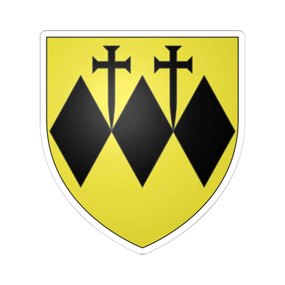 Crispi Coat of Arms (Italy) (Coat of Arms) STICKER Vinyl Kiss-Cut Decal 6 Inch White - The Sticker Space